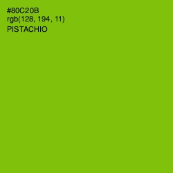 #80C20B - Pistachio Color Image