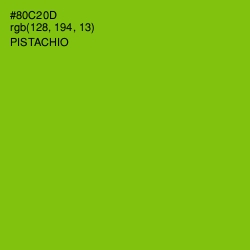 #80C20D - Pistachio Color Image