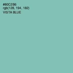 #80C2B6 - Vista Blue Color Image