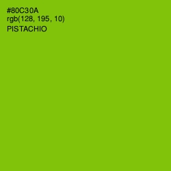 #80C30A - Pistachio Color Image