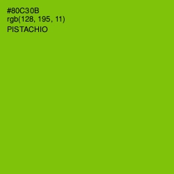 #80C30B - Pistachio Color Image