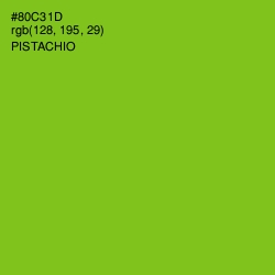 #80C31D - Pistachio Color Image