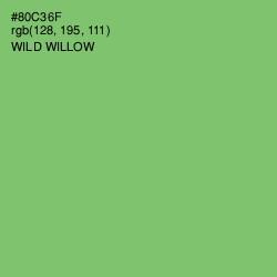 #80C36F - Wild Willow Color Image