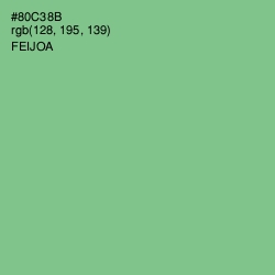 #80C38B - Feijoa Color Image