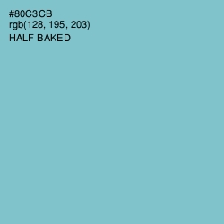 #80C3CB - Half Baked Color Image