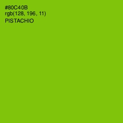 #80C40B - Pistachio Color Image