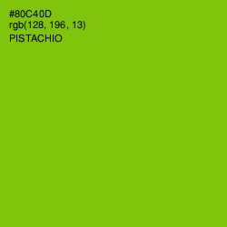 #80C40D - Pistachio Color Image