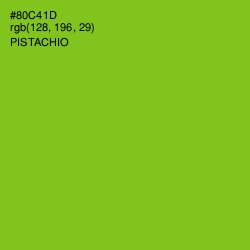 #80C41D - Pistachio Color Image