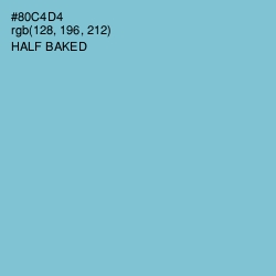 #80C4D4 - Half Baked Color Image