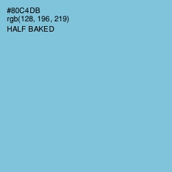 #80C4DB - Half Baked Color Image