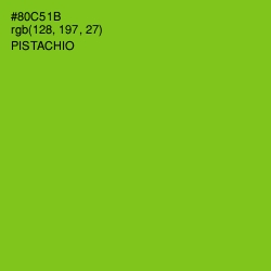 #80C51B - Pistachio Color Image