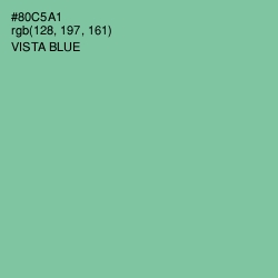 #80C5A1 - Vista Blue Color Image