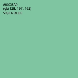 #80C5A2 - Vista Blue Color Image