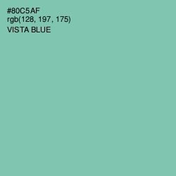 #80C5AF - Vista Blue Color Image