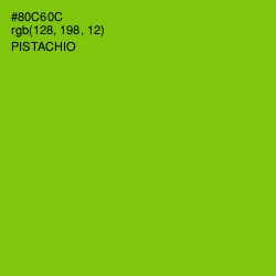 #80C60C - Pistachio Color Image