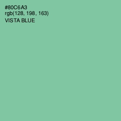 #80C6A3 - Vista Blue Color Image