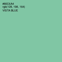 #80C6A4 - Vista Blue Color Image