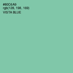 #80C6A9 - Vista Blue Color Image