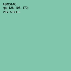#80C6AC - Vista Blue Color Image