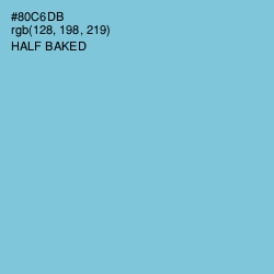 #80C6DB - Half Baked Color Image