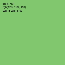 #80C76E - Wild Willow Color Image
