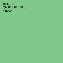 #80C78B - Feijoa Color Image