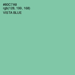 #80C7A8 - Vista Blue Color Image