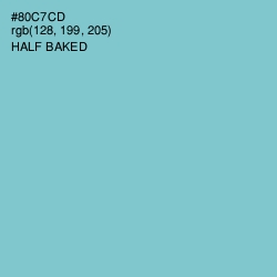 #80C7CD - Half Baked Color Image