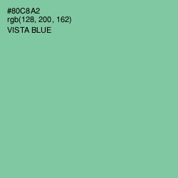 #80C8A2 - Vista Blue Color Image