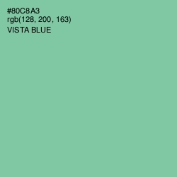 #80C8A3 - Vista Blue Color Image