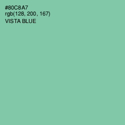 #80C8A7 - Vista Blue Color Image