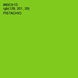 #80C91D - Pistachio Color Image