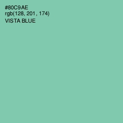 #80C9AE - Vista Blue Color Image