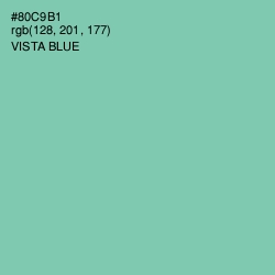 #80C9B1 - Vista Blue Color Image