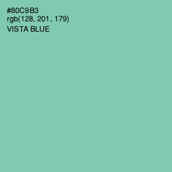 #80C9B3 - Vista Blue Color Image