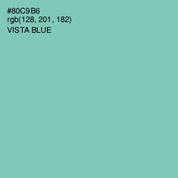 #80C9B6 - Vista Blue Color Image