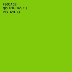 #80CA0B - Pistachio Color Image