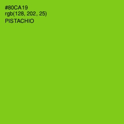 #80CA19 - Pistachio Color Image