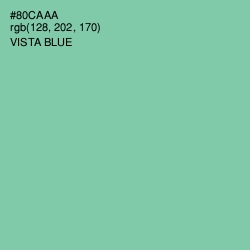 #80CAAA - Vista Blue Color Image