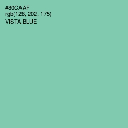 #80CAAF - Vista Blue Color Image