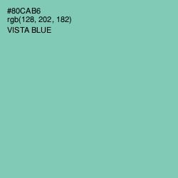 #80CAB6 - Vista Blue Color Image