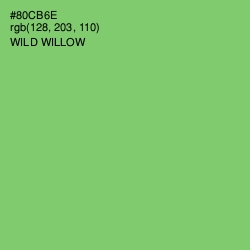 #80CB6E - Wild Willow Color Image