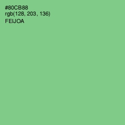 #80CB88 - Feijoa Color Image