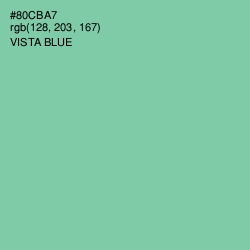 #80CBA7 - Vista Blue Color Image