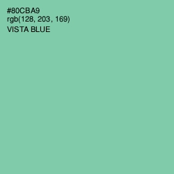 #80CBA9 - Vista Blue Color Image