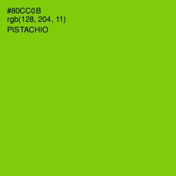 #80CC0B - Pistachio Color Image