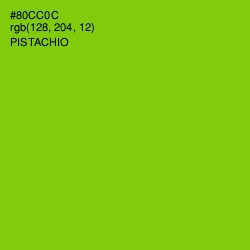 #80CC0C - Pistachio Color Image