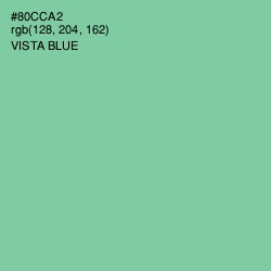 #80CCA2 - Vista Blue Color Image