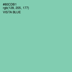 #80CDB1 - Vista Blue Color Image