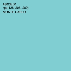 #80CED1 - Monte Carlo Color Image